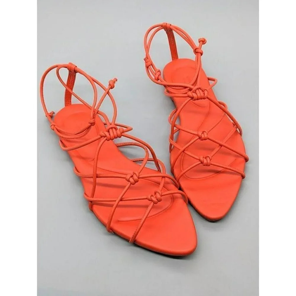 NIB Vince Kenna Women's Knotted Leather Gladiator Sandal Size 9.5 M (MSRP $280) - Picture 4 of 8